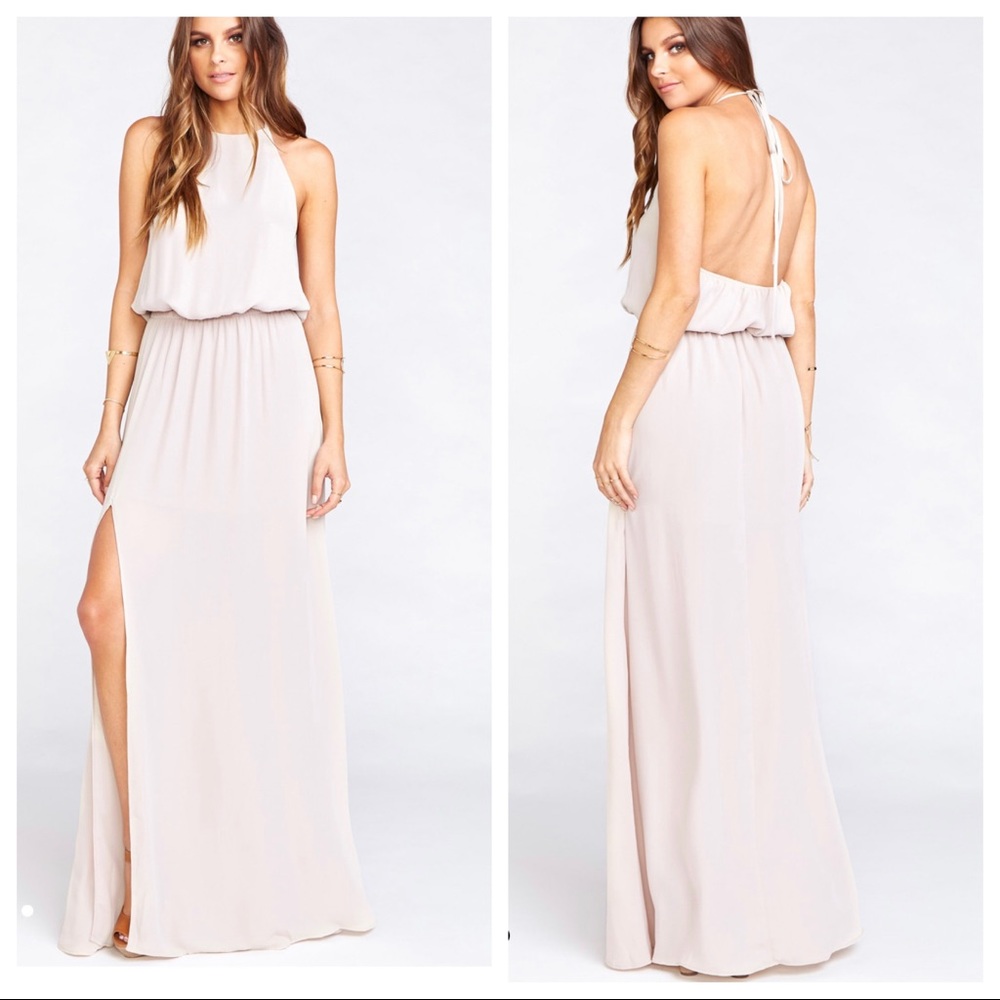 NWOT Heather Halter Dress
